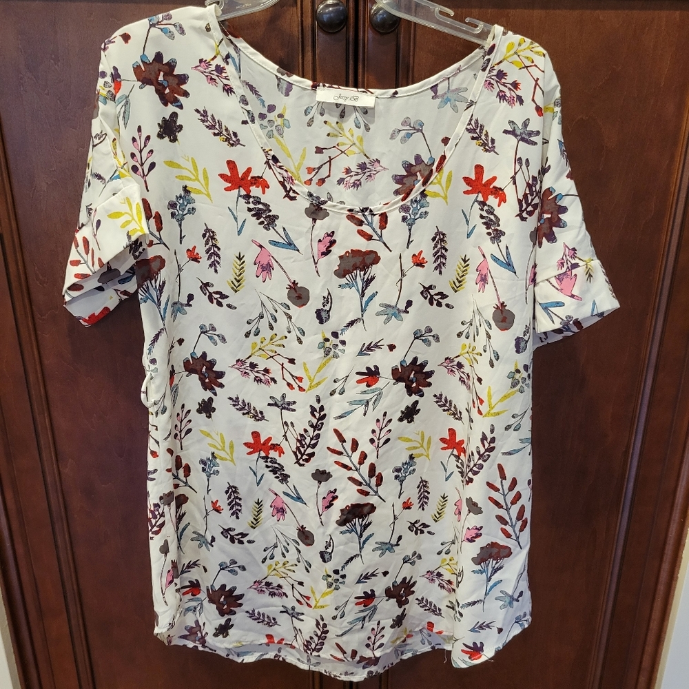 Jessy B Medium Format Memory Tunic in Sprigs Missing Belt Modcloth old Stock